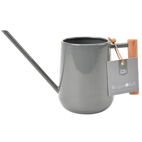 Indoor Watering Can – Charcoal Grey Metal | Compact & Stylish by Burgon & Ball