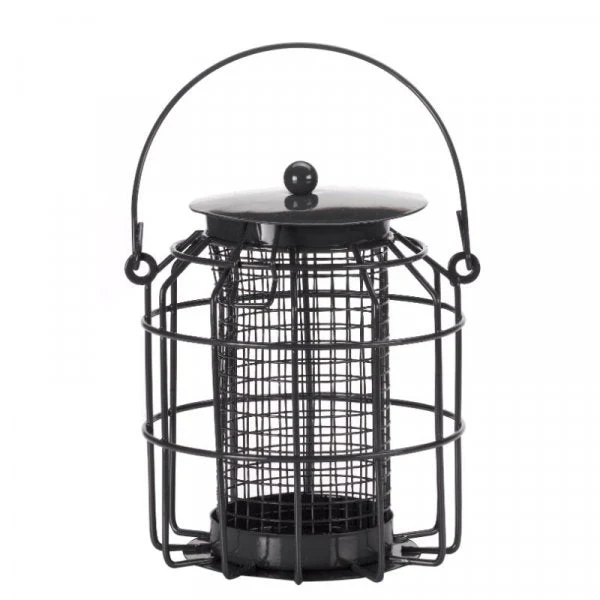 Compact Squirrel Proof Peanut Feeder, Guardian Cage Bird Feeder, 15cm High