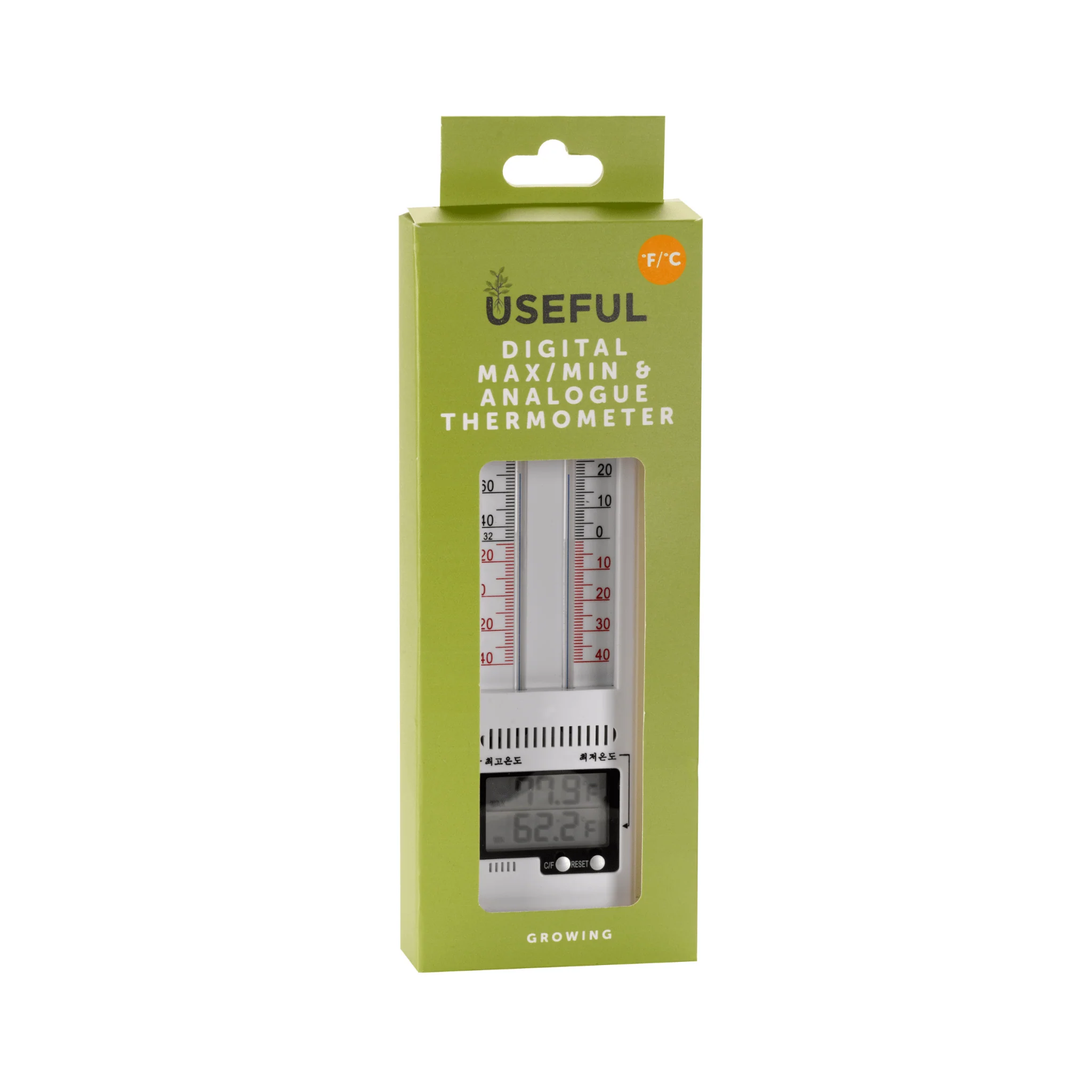 Max Min Thermometer with Analogue and Digital Display, Indoor and Greenhouse Temperature Monitor - Image 2