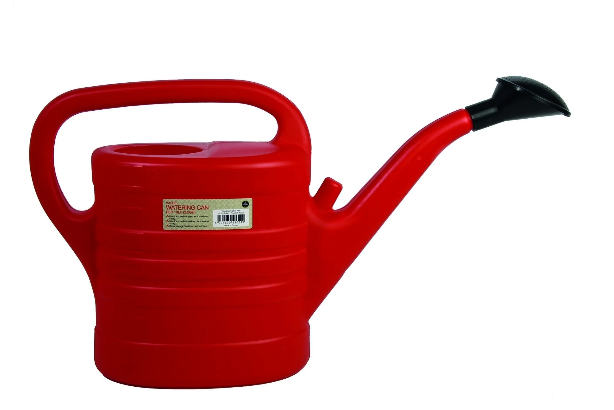 Value Watering Can – 10L Capacity in Red, Anthracite or Green | Garland - Image 2