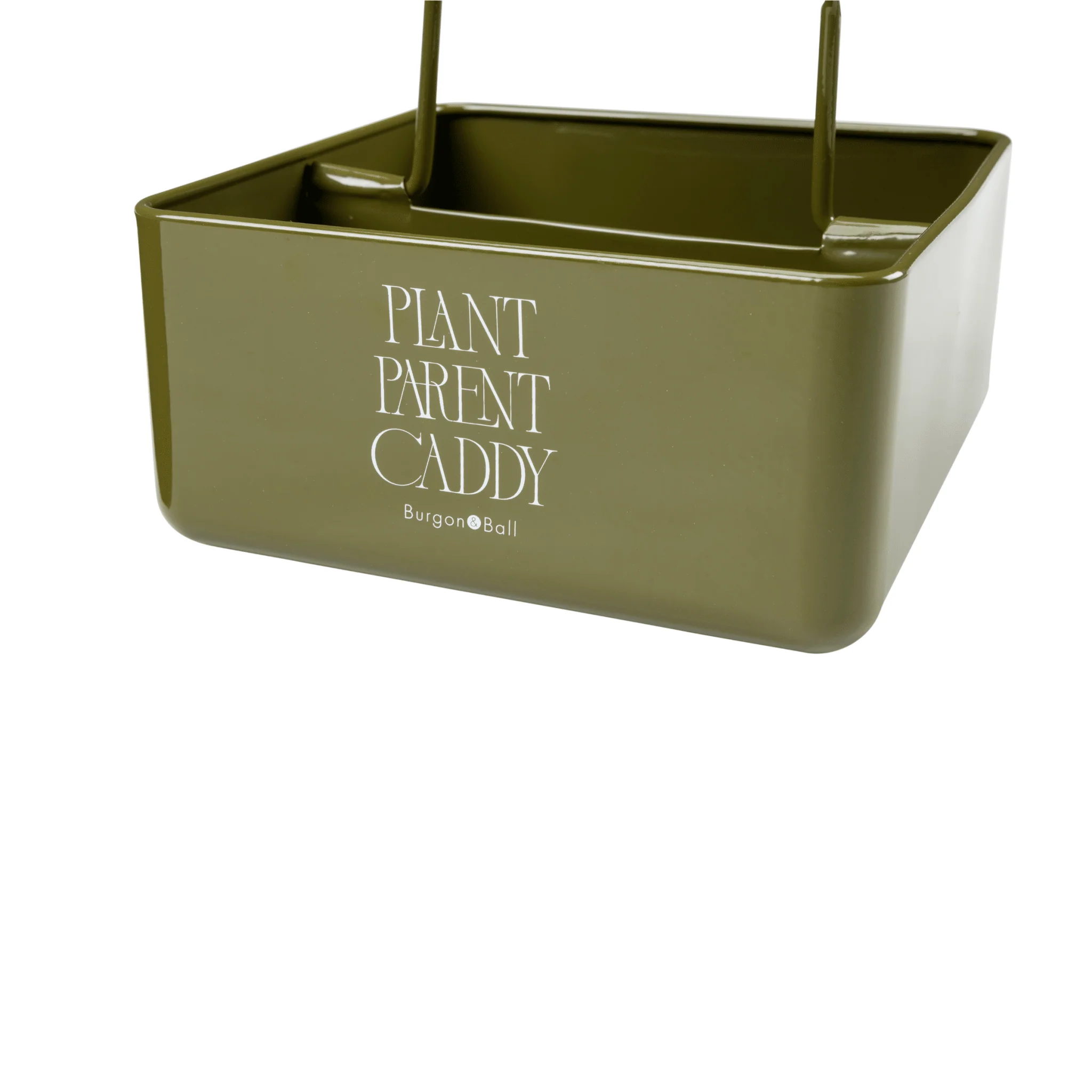 Burgon and Ball Plant Parent Caddy Olive Green Indoor Plant Storage Caddy - Image 6