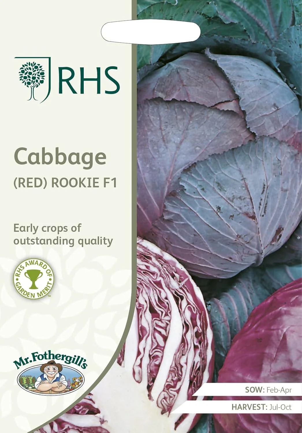 Mr Fothergills RHS Cabbage Savoy Tundra F1 Seeds AGM Winter Hardy
