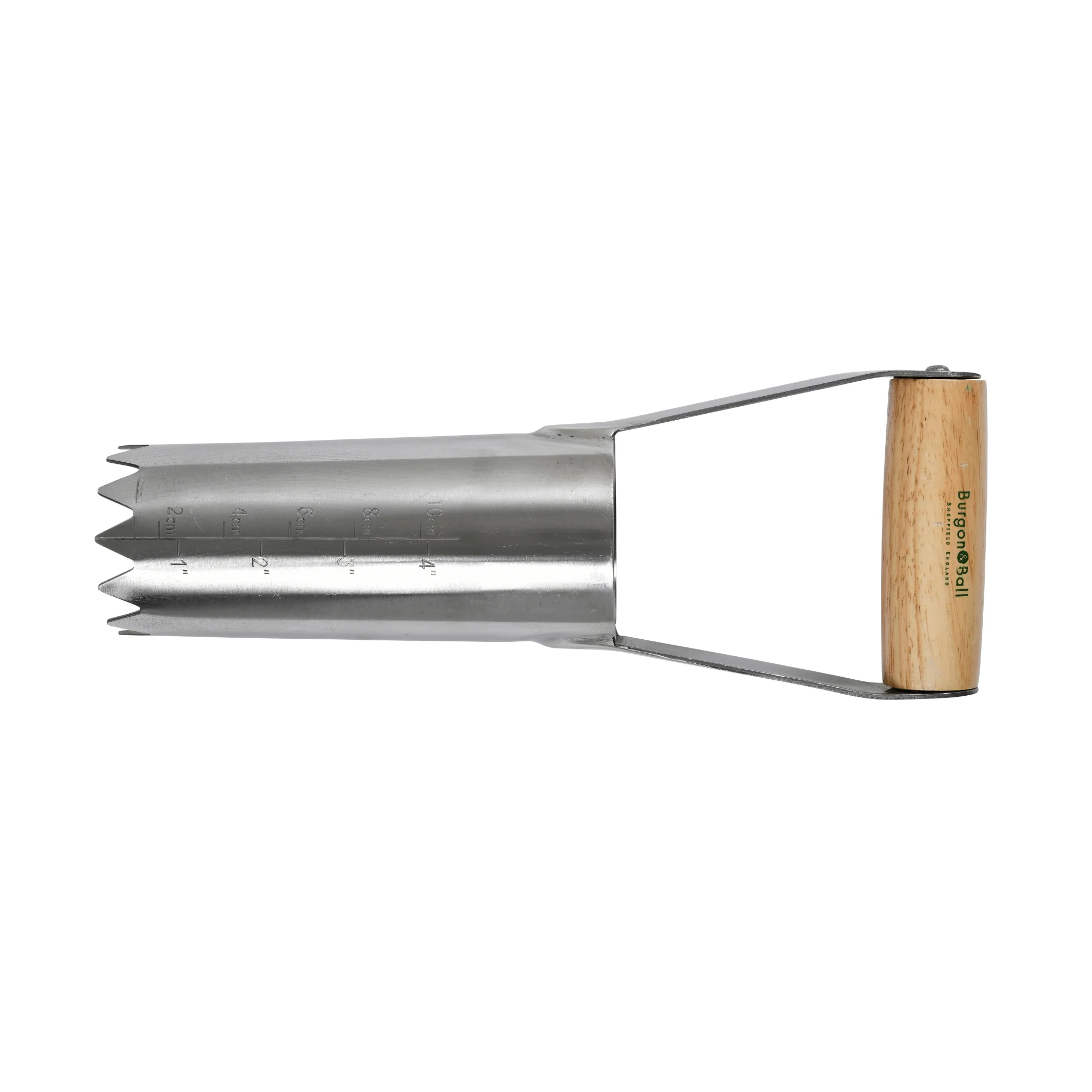 RHS Endorsed Stainless Steel Hand Held Bulb Planter by Burgon & Ball - Image 3