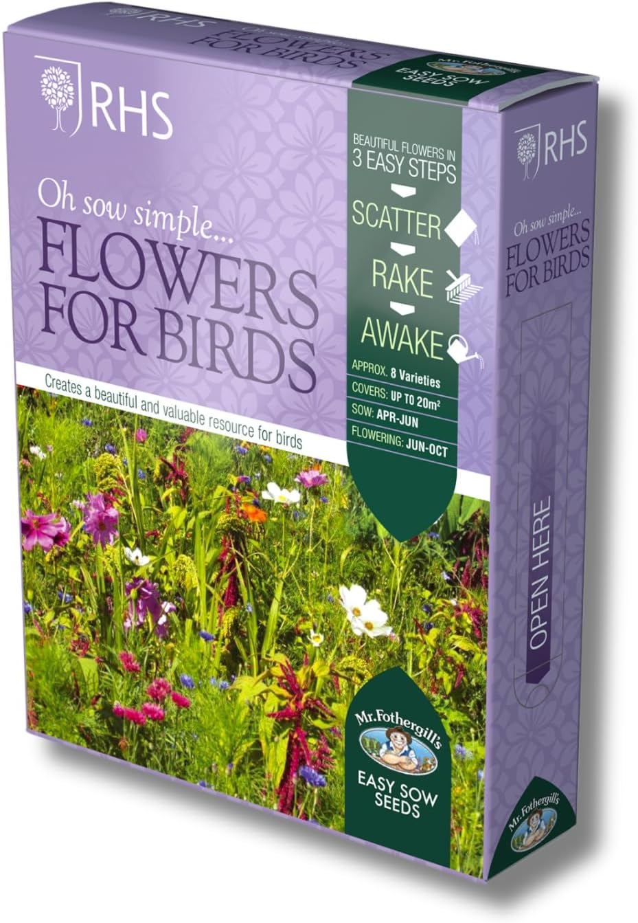 RHS Flowers For Birds Easy Sow Seeds 20g Box
