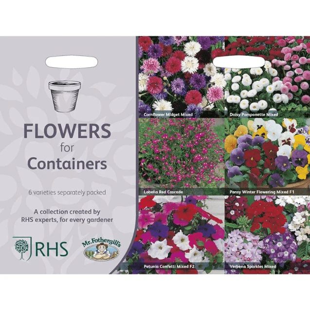 RHS Flowers for Containers Seed Collection 6 Colourful Container Varieties - Image 4