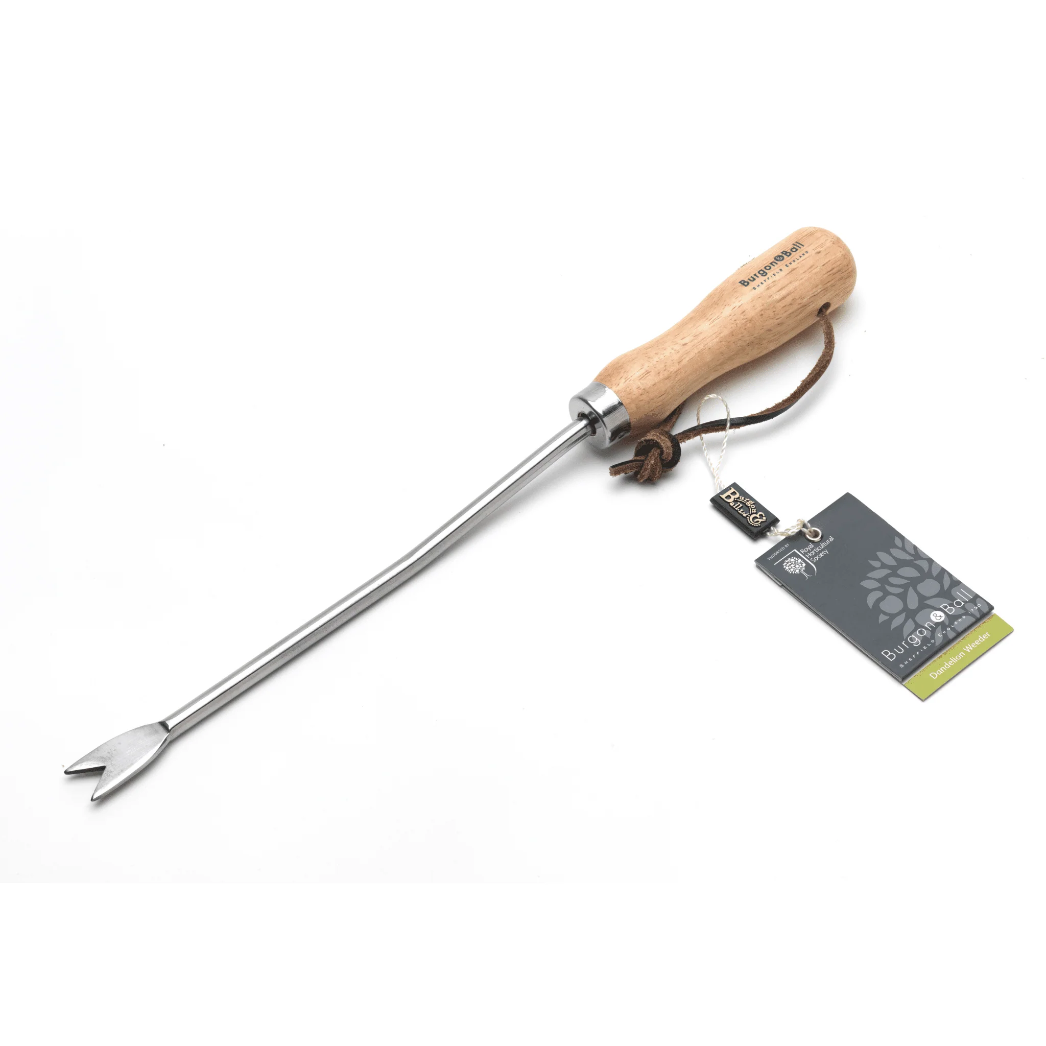 RHS Endorsed Stainless Steel Dandelion Weeder by Burgon & Ball