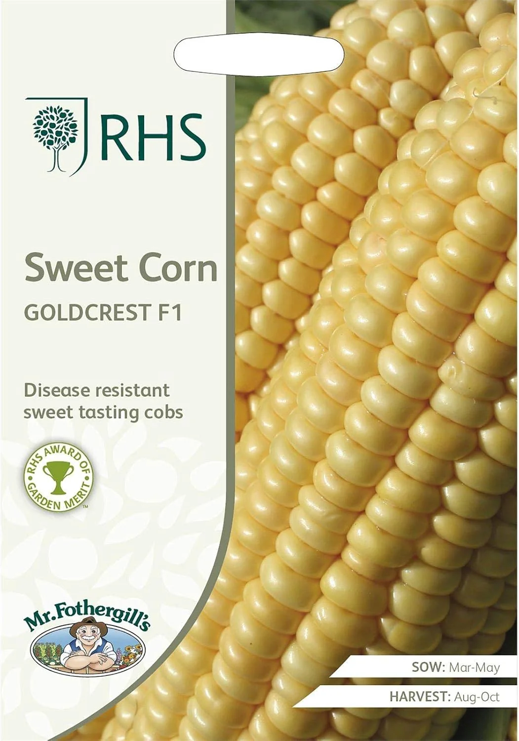 RHS Sweet Corn Goldcrest F1, 35 Seeds