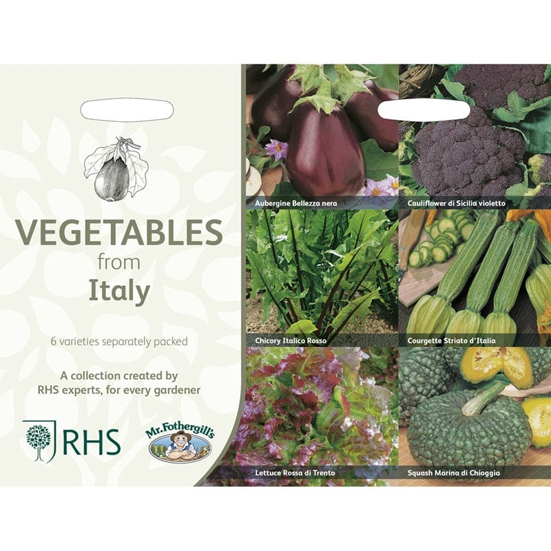 RHS Vegetables from Italy Vegetable Seeds Collection 6 Authentic Italian Varieties - Image 3