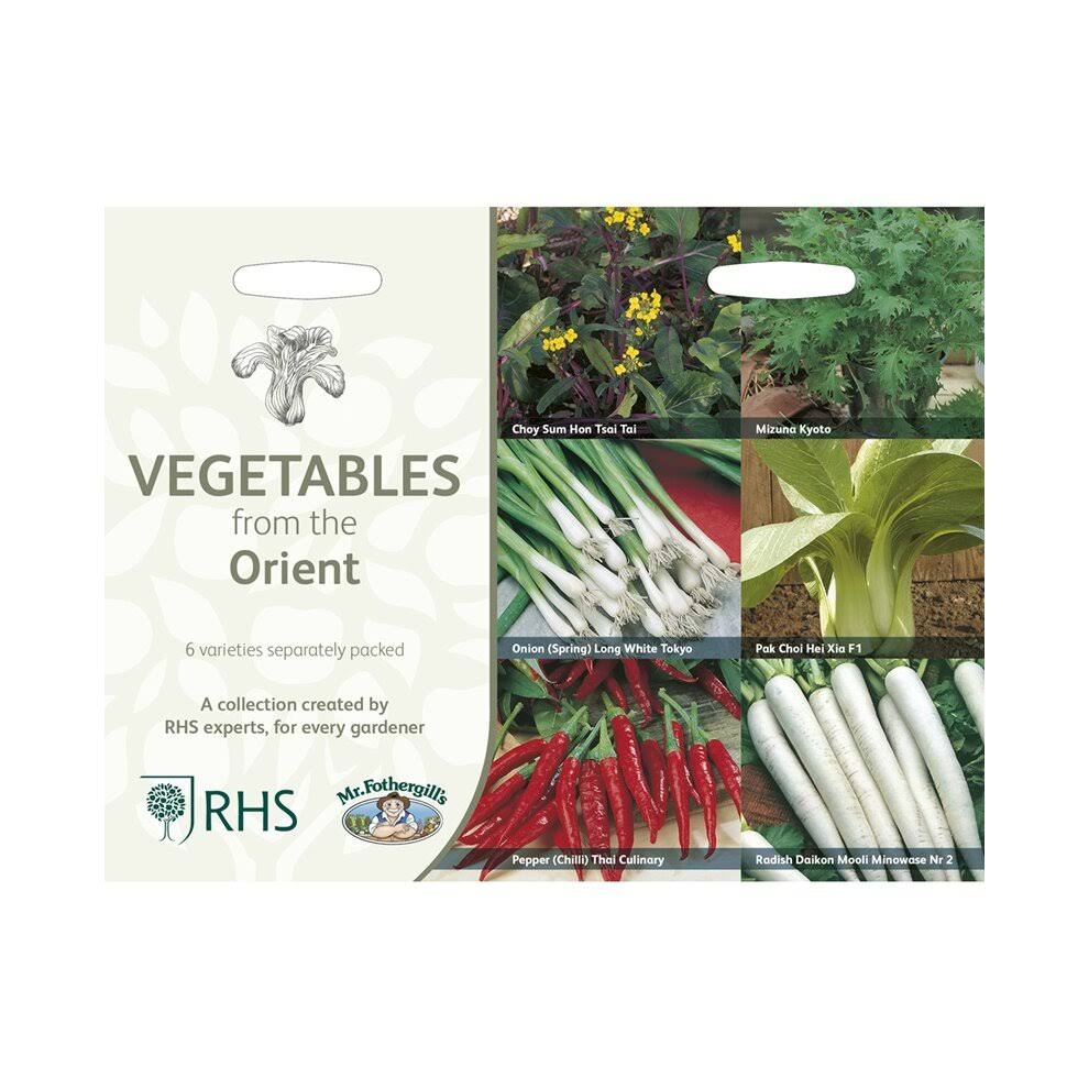 RHS Vegetables from the Orient Vegetable Seeds Collection 6 Asian Inspired Varieties - Image 3