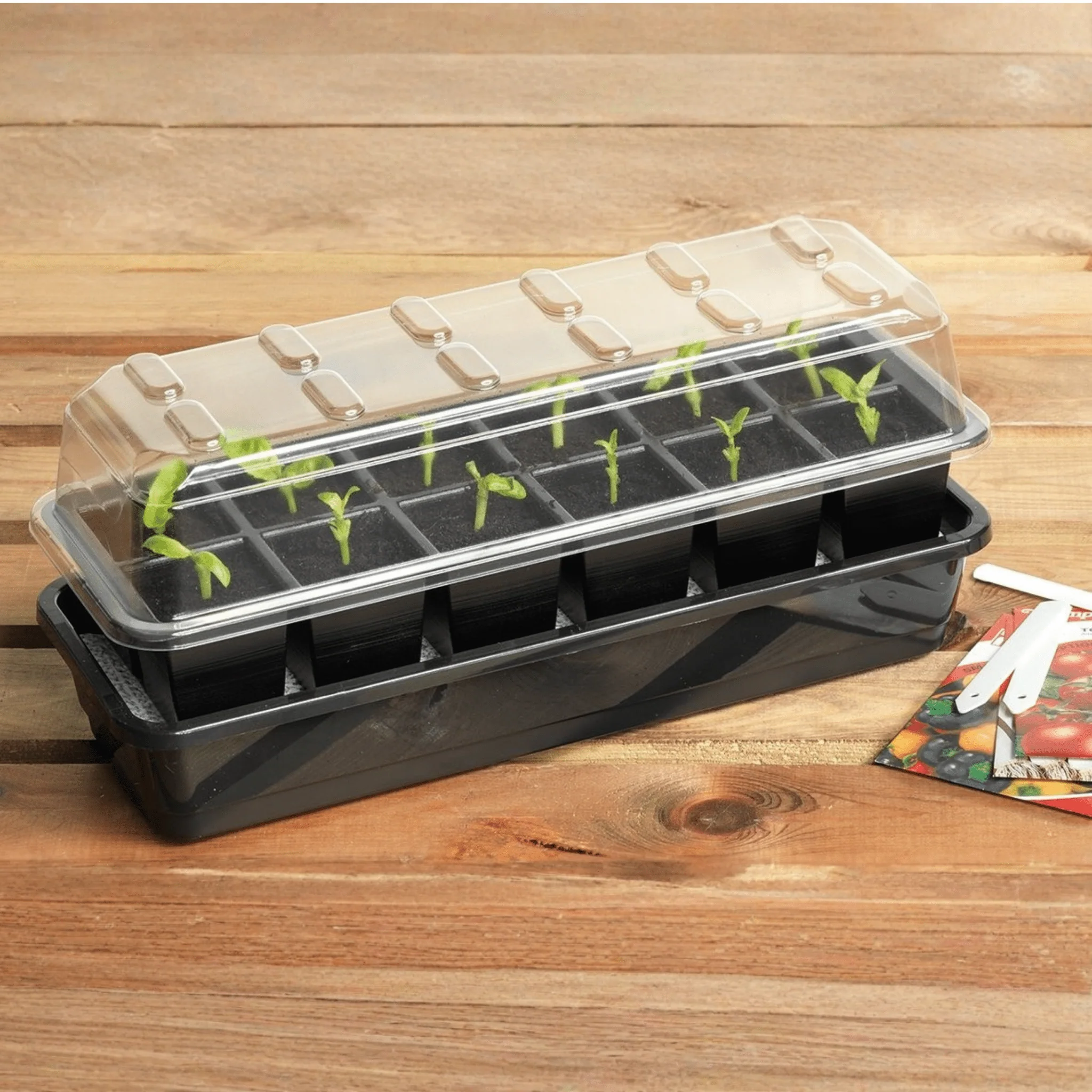 Seed-to-Pot Starter Bundle | Coir Pots, Seed Compost, Propagator and Soil Sieve - Image 9