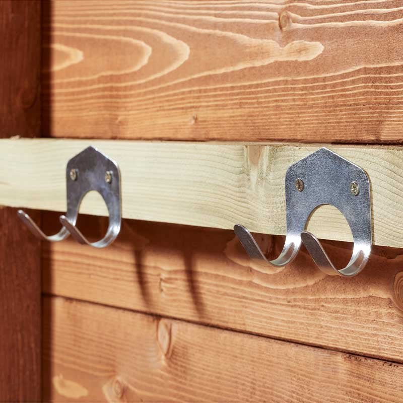 Smart Garden Tool Hooks 5 Pack, Iron Storage Hooks for Garden and Workshop Tools